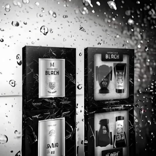 Set Cadou - Parfum Invincible Black 50ML + Aftershave