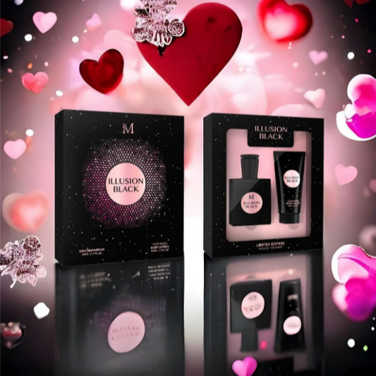 Set Cadou - Parfum Illusion Black 50ML + Crema
